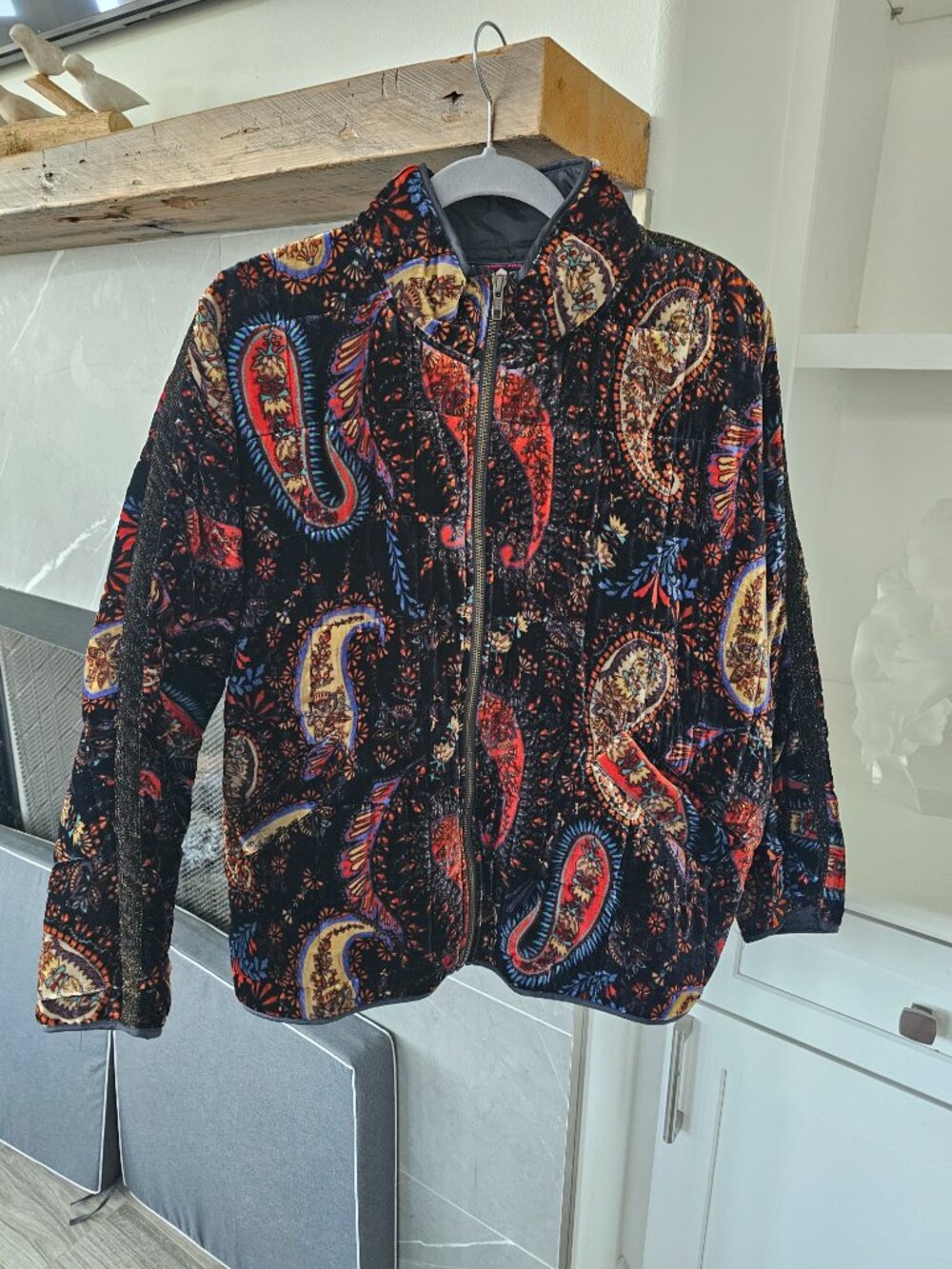 Johnny Was Quilted Bomber Jacket